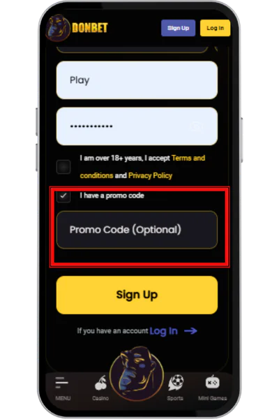 Enter Promo Code Plinko